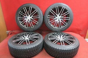 【YS354】スタッドレス 4本* ANHELO CORAZON 19×8.5Ｊ 5穴 PCD 114.3 +38 245/45R19 ダンロップ WINTER MAXX WM01 送料無料