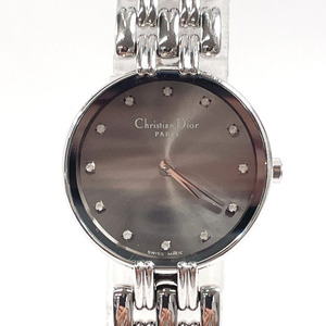 ディオール Dior 腕時計 D44-120 バギラ 12P ダイヤ ステンレススチール シルバー クオーツ