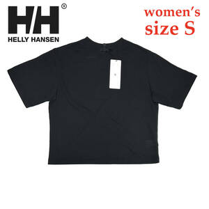 新品 Sサイズ ヘリーハンセン レディース ショートスリーブ ドライメッシュ ティー 日本製 ブラック ウィメンズ HTE62012 半袖 Tシャツ