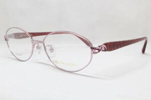 N260 メガネフレーム 眼鏡 女性 ブランド 桂由美 YUMI KATSURA チタン 可愛い 日本製 フルリム 15.2g 53□16 135 軽量 新品 保管品