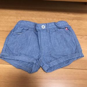 【中古】MIKI HOUSE ミキハウス ショートパンツ デニムショートパンツ サイズ100