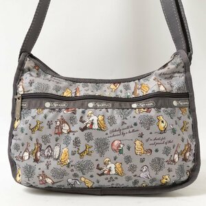 LeSportsac × Disney レスポートサック × ディズニー コラボ CLASSIC POOH クラシックプー くまのプーさんショルダーバッグ グレー bag