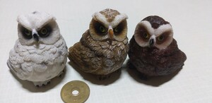 フクロウの置物・3個まとめ売り