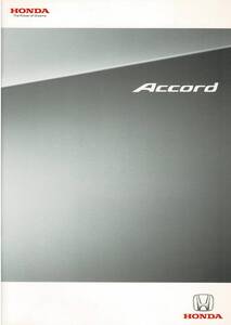 HONDA　アコード　カタログ　2008年12月　Accord