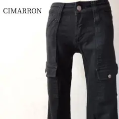 シマロン ストレッチカーゴパンツ イージーパンツストレートパンツスペイン製レトロ