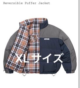 Supreme Reversible Puffer Jacket Navy XLサイズ