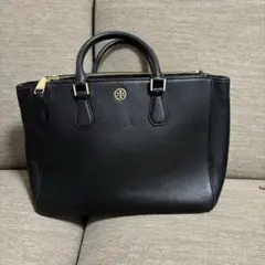 Tory Burch ビジネスバッグ 黒 レザー トリーバーチ ハンドバッグ