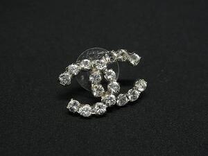 1円 ■美品■ CHANEL シャネル 04V ココマーク 片耳のみ ピアス アクセサリー レディース シルバー系 FB8200