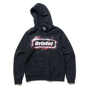 新品 正規品 17SS FCRB BRISTOL NEON DRIPPING STENCIL BOX HOODY Mサイズ Black ブリストル ボックス パーカー ブラック 黒 SOPH ソフ