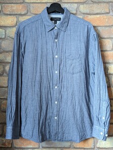 BANANAREPUBLIC L/S CottonGauzeShirt Gray バナナリパブリック コットン ガーゼシャツ 長袖シャツ