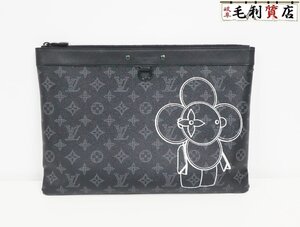 ルイヴィトン LOUIS VUITTON ポップアップストア限定 モノグラム エクリプス ポシェット アポロ M62904 美品 クラッチバッグ