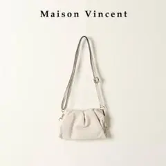 メゾンヴァンサン MAISON VINCENT　　本革クラッチショルダーバッグ