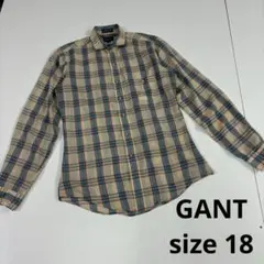 GANT チェック柄　シャツ　90s 古着女子　アメカジ