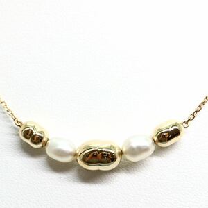 MIKIMOTO(ミキモト)《K14 本真珠ネックレス》J 約3.6g 約37cm パール pearl necklace jewelry ジュエリー EB2/EB5