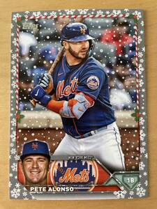 ピート・アロンソ TOPPS MLB 2023 HOLIDAY #H150 Pete Alonso メタリックパラレル parallel メッツ Mets