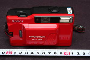 2488 簡易動作確認済 Konica コニカ フィルムカメラ TOMATO AUTO DATE トマトオートデイト 35mm f4