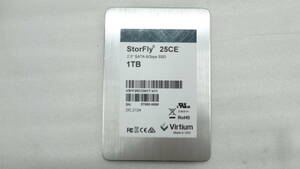 1円～ 2.5インチSSD Virtium StorFly 25CE 1TB VSFF25CC001T-V11 6Gbps SATA 中古動作品 (A583)