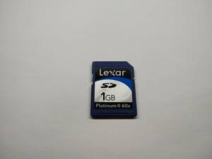 1GB　Lexar　SDカード　フォーマット済み　メモリーカード