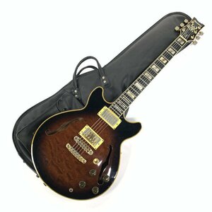 Ibanez アイバニーズ AM-205 セミアコギター シリアルNo.K831621 ブラウン系 日本製 ソフトケース付き★簡易検査品