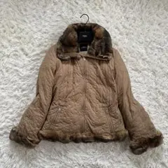 Max Mara ラパンレッキスファー♡ダブルジップダウンジャケット♡ブルゾン