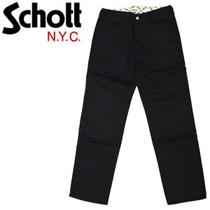 Schott (ショット) 3910009(旧品番3116036) TC WORK PANTS ワーク パンツ 09(010)BLACK XL