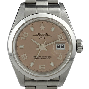 ロレックス ROLEX オイスターパーペチュアル デイト 79160 腕時計 SS 自動巻き ピンク レディース 【中古】