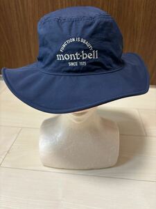 mont-bell モンベル　帽子　M ハット　軽い　山登り　登山　釣り　キャンプ　ネイビー　