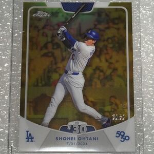 大谷翔平 50/50 ＢＯＸ ５０枚限定 30号ホームラン ３０シリアルナンバー Topps Ohtani Shohei Chrome パラレル