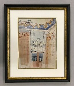 【特価】　≪　　ラウル 　デュフィ 　　≫　　COLLOTYPES【コロタイプ版画】 　　A ROOM IN NICE 　　1959年 　　RAOUL DUFY