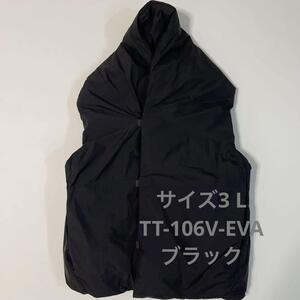 サイズ3 L TT-106V-EVA ブラック teatora テアトラ ベスト Roomkey Vest EVAPOD ダウン ジャケット 黒 メンズ レディース ブラック