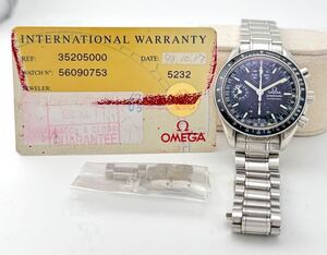 【オメガ　１円～】　「OMEGA」 　3520.50.00 スピードマスター　マーク40 黒文字盤　腕時計　AT 稼働　L13U200B