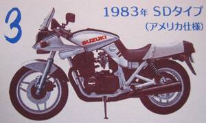 新品 ヴィンテージバイクキット Vol.10 SUZUKI GSX1100S 刀 1983 SDタイプ アメリカ仕様 カタナ スズキ 旧車 名車 ジオラマ エフトイズ