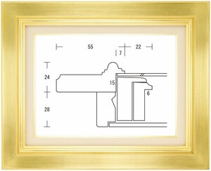 オーロラ 金 サイズF0号