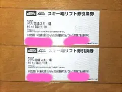 【値引きバラ売り不可】苗場スキー場24-25 一日大人リフト券2枚