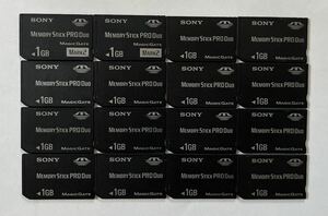 ★送料無料★ SONY/ソニー memory stick pro duo 1GB 20枚まとめ売り メモリースティック/PSP/メモリーカード フォーマット済み動作品