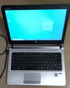 13インチモバイル hp probook 430 g3 corei3 ssd メモリ8gb win10pro 