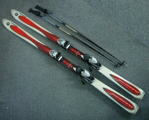 ☆ROSSIGNOL ロシニョール スキー 158cm Discovery PLEASURE10.5 ストック付 USED品☆