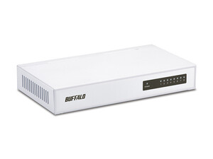 バッファロー Buffalo LSW4-TX-8NS/WH　8ポートスイッチングハブ