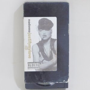 ■当時物ビデオテープ　マドンナ「justify my love」ビデオ VHS 38224-3 レニークラヴィッツ作　※RY2o20042