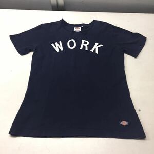 送料無料★Dickies ディッキーズ★半袖Tシャツ トップス ネイビー★Mサイズ#40107sNj44