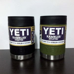 YETI イエティ ランブラー コルスター 黒 緑 12オンス 12oz 缶クーラー 保温 保冷 アウトドア 水筒 ボトル 2個セット