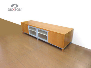 未使用品　DICKSON/ディクソン　北欧スタイル　ビーチ材テレビボード　W200cm　　TVボード/AVボード/テレビ台/TV台/大型テレビ対応