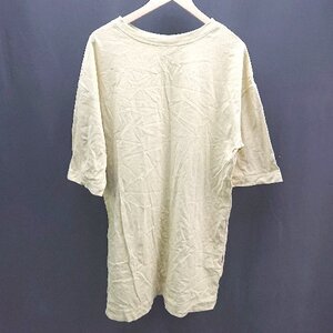 ◇ CIAOPANIC TYPY クルーネック スリット シンプル 無地 オシャレ 半袖 Tシャツ サイズ1 グリーン系 レディース E