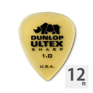 ギターピック 12枚 セット ジムダンロップ 1.0mm 433R ULTEX SHARP JIM DUNLOP ジムダン