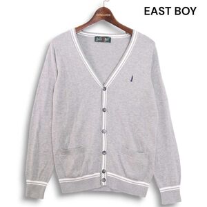 EAST BOY イーストボーイ 通年 刺繍♪ コットン スクール ニット カーディガン Sz.9　レディース 女子 学生 通学　K4T02112_B#O