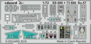 エデュアルド(73688) 1/72 スホーイ Su-57 Frazor用エッチングパーツ(ズベズダ用)