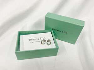 ①【S】TIFFANY Tiffany ティファニー アクセサリー ハート ピアス SILVER シルバー オープンハート925