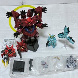 FW GUNDAM CONVERGE　ガンダムコンバージ　ネオジオング　ユニコーンガンダム　シナンジュ　欠品、破損あり　