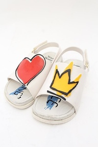 Vivienne Westwood×Melissa / MINI BEACH SLIDE サンダル（Kids) 15.5 ホワイト O-24-11-17-068-sh-YM-ZH