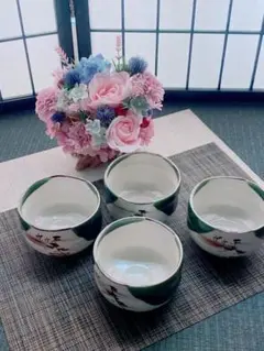 ☆(*^_^*)☆未使用♪磯部焼♪茶碗♪抹茶碗♪